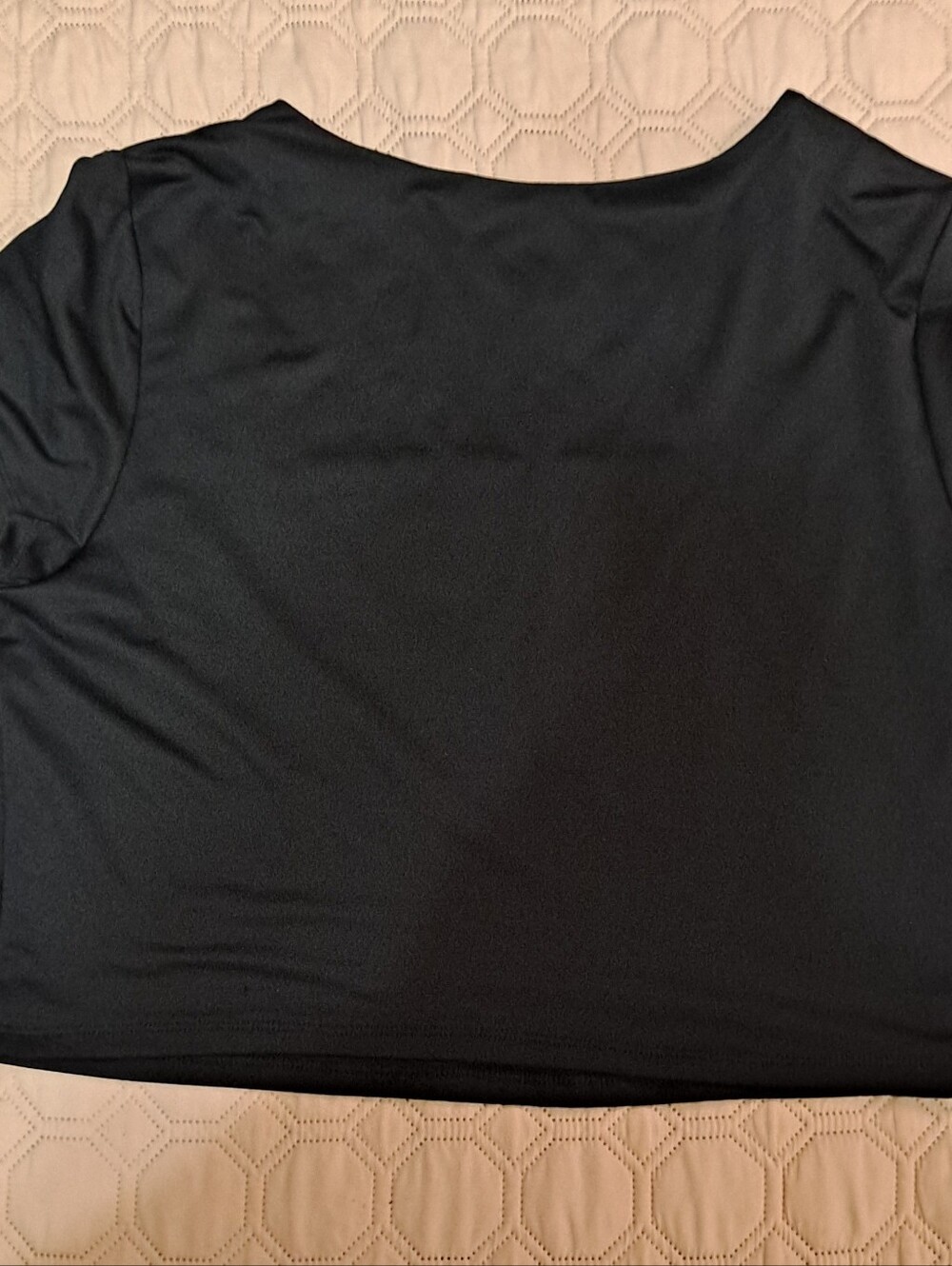 Madden NYC Black Square-Neck Short Sleeve Top XXXL - Picture 5 of 5
